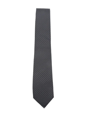 Kiton polka-dot silk tie - Blue