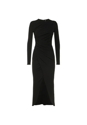 Michael Kors long-sleeve round-neck maxi dress - Black