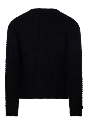 Roberto Collina waffle-knit button cardigan - Black