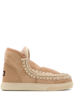 Mou lined interior ankle boots - Neutrals