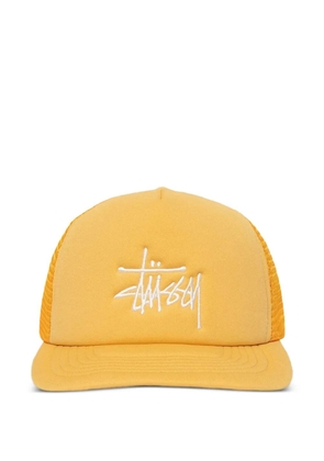 Stüssy Big Basic embroidered mesh trucker cap - Yellow
