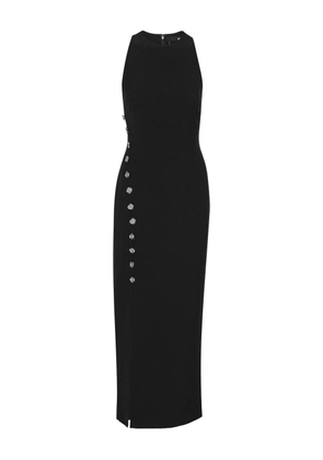 ROTATE BIRGER CHRISTENSEN button-embellished midi dress - Black