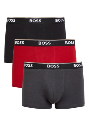 BOSS logo-waistband boxers (pack of three) - Black
