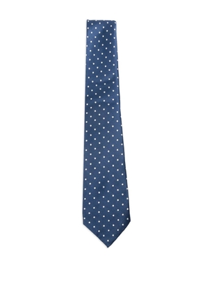 Kiton polka-dot tie - Blue