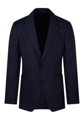 Lardini notched-lapel single-breasted blazer - Blue