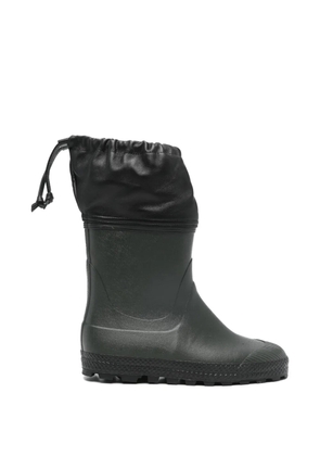 Rier drawstring city rain leather boots - Green