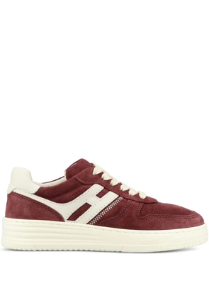Hogan side-stripe lace-up sneakers - Red