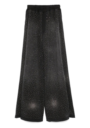 Giuseppe Di Morabito rhinestone-embellished palazzo pants - Black