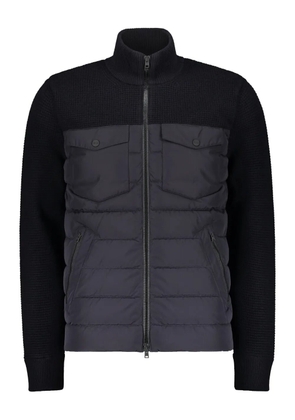 Herno padded-panel knitted jacket - Black