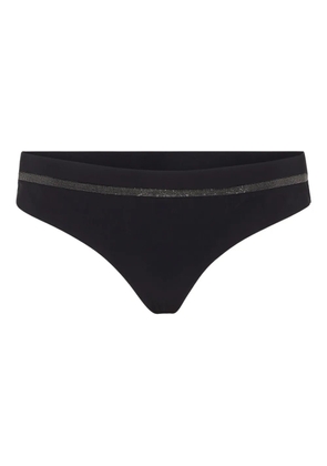 Brunello Cucinelli Monili chain-embellished bikini briefs - Black