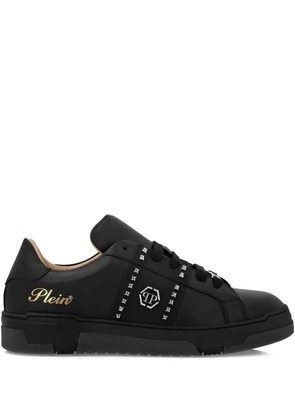 Philipp Plein leather sneakers - Black