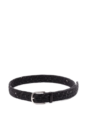 Orciani braided leather belt - Grey