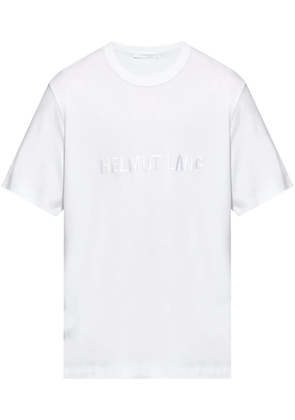 Helmut Lang logo-embroidered cotton T-shirt - White