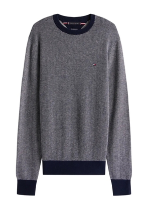 Tommy Hilfiger herringbone crew-neck sweater - Grey