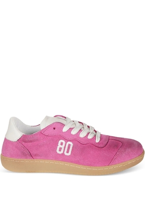 BE980 logo-detail suede sneakers - Pink