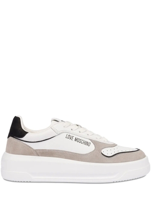 Love Moschino lace-up sneakers - White