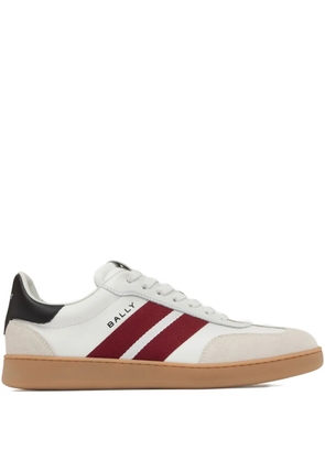 Bally Retro Crest striped leather sneakers - White