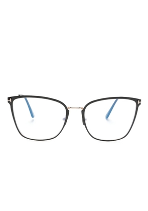 TOM FORD Eyewear metal cat eye-frame glasses - Black
