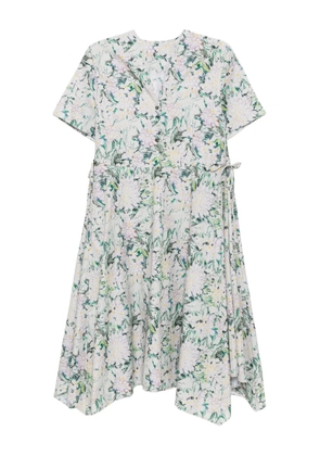 JNBY graphic-printed short-sleeved dress - Neutrals