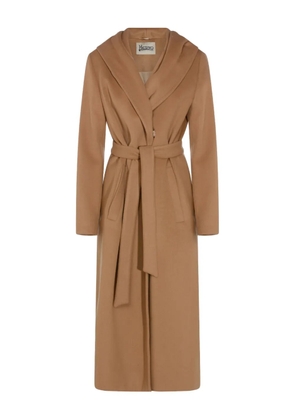 Herno hooded belted coat - Neutrals