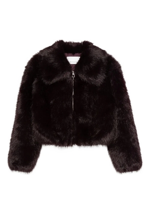 The Frankie Shop Hope faux-fur jacket - Brown