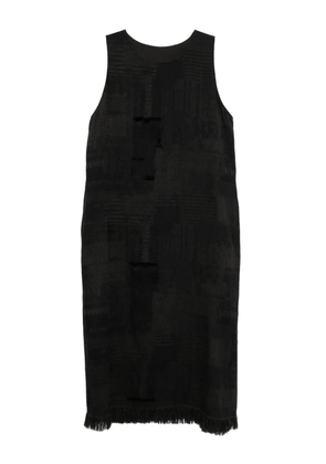 Y's twill sleeveless dress - Grey