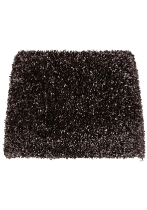 GCDS Metallic miniskirt - Black