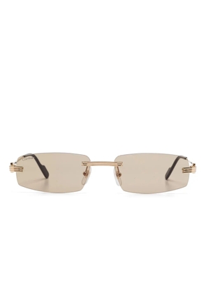 Cartier Eyewear rimless sunglasses - Gold