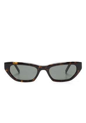 Saint Laurent Eyewear tortoiseshell-effect cat-eye frame sunglasses - Brown
