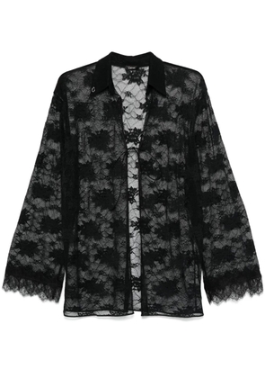 Oséree lace shirt - Black