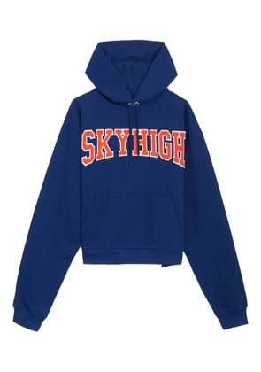 Sky High Farm logo-print hoodie - Blue