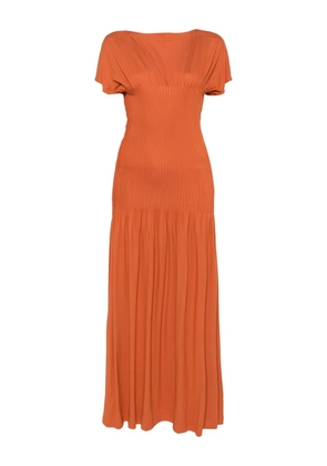 TOTEME knife-pleated maxi dress - Brown