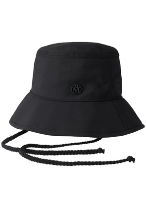 Maison Michel Angele appliqué-logo bucket hat - Black