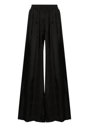 Fabiana Filippi elasticated-waist satin palazzo pants - Black