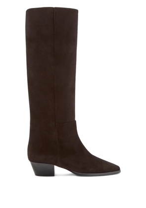 Aeyde suede knee-high boots - Brown