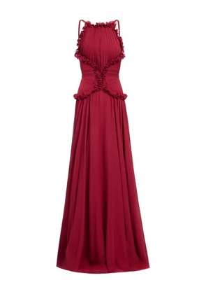 Elie Saab silk maxi dress - Red