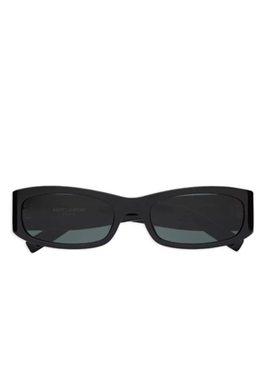 Saint Laurent Eyewear SL M152 logo-plaque rectangle sunglasses - Black