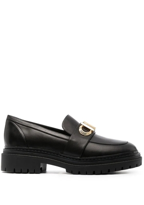 Michael Michael Kors Parker lug logo-plaque loafers - Black