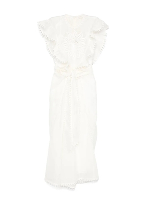 ZIMMERMANN Balance Waterfall dress - White