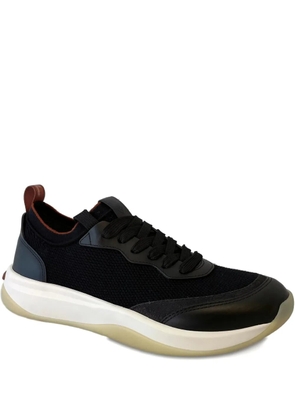 Loro Piana mesh-panel leather sneakers - Black