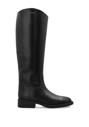 Coach zip leather boots - Black