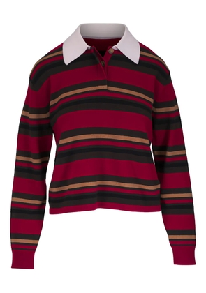 Guest In Residence striped polo shirt - Red