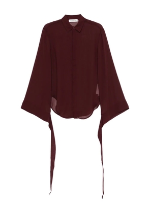 The Frankie Shop tie-cuff shirt - Red