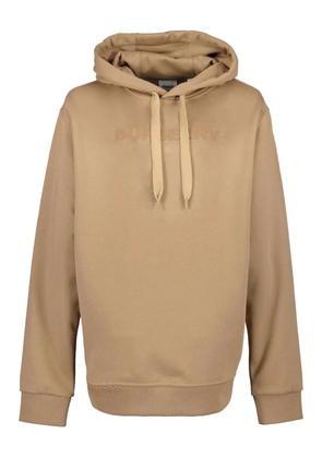 Burberry logo-print drawstring hoodie - Neutrals