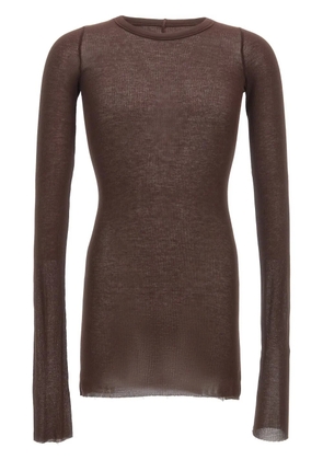 Rick Owens ribbed T-shirt - Brown