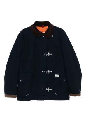 Fay 4 Gancini patch-pocket coat - Blue