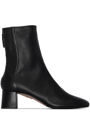 Aquazzura Saint Honore 50mm leather boots - Black