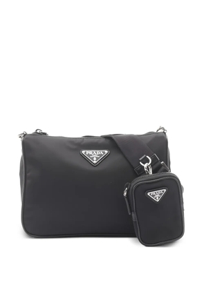 Prada Pre-Owned logo-detail shoulder bag - Black