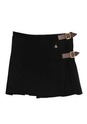 Vivienne Westwood belted pleated mini skirt - Black