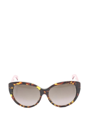 Christian Dior Pre-Owned 2010s Canage tortoiseshell pattern sunglasses - Brown